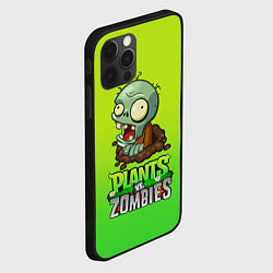 Чехол для iPhone 12 Pro Plants vs Zombies зомби, цвет: 3D-черный — фото 2