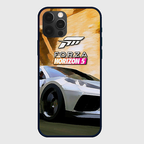 Чехол iPhone 12 Pro Игрище Forza Horizon 5 / 3D-Черный – фото 1