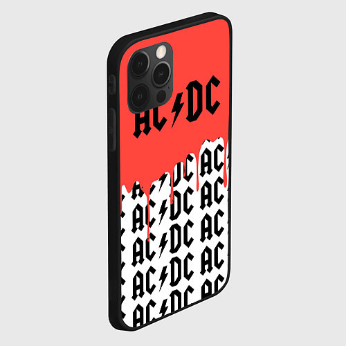 Чехол iPhone 12 Pro Ac dc rock / 3D-Черный – фото 2