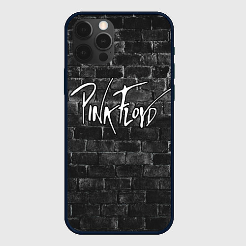 Чехол iPhone 12 Pro PINK FLOYD - ПИНК ФЛОЙД КИРПИЧНАЯ СТЕНА / 3D-Черный – фото 1