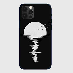 Чехол iPhone 12 Pro Лунная Музыкальная Дорожка