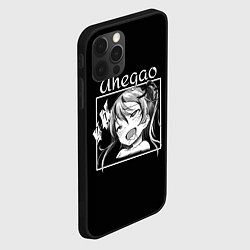 Чехол для iPhone 12 Pro АХЕГАО AHEGAO аниме, цвет: 3D-черный — фото 2