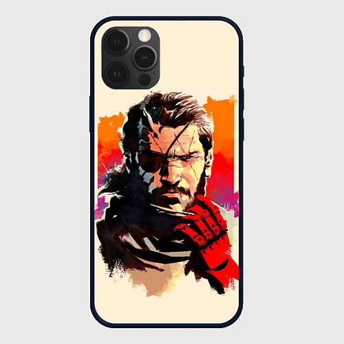 Чехол iPhone 12 Pro Босс с повязкой / 3D-Черный – фото 1