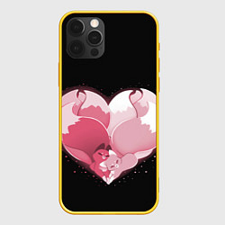 Чехол iPhone 12 Pro Сердце Две Кицуне
