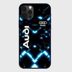 Чехол для iPhone 12 Pro Audi Neon, цвет: 3D-черный
