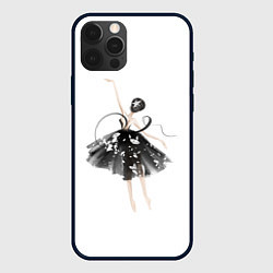Чехол для iPhone 12 Pro Девушка балерина, цвет: 3D-черный