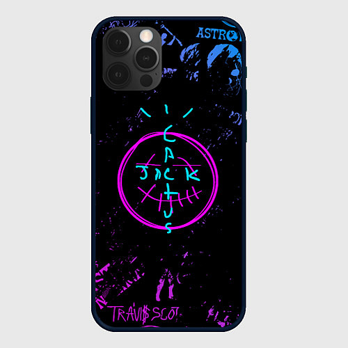 Чехол iPhone 12 Pro Fortnite x Travis Scott / 3D-Черный – фото 1