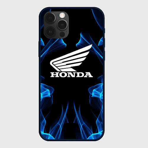 Чехол iPhone 12 Pro Honda Fire / 3D-Черный – фото 1
