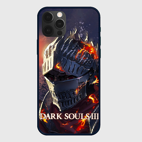 Чехол iPhone 12 Pro DARK SOULS III Рыцарь Солнца Дарк Соулс / 3D-Черный – фото 1