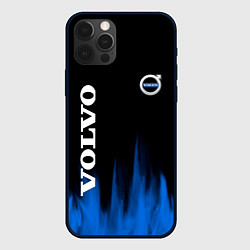 Чехол iPhone 12 Pro Volvo синий огонь