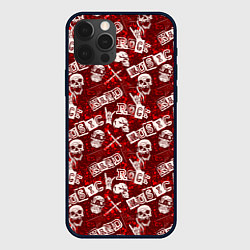 Чехол для iPhone 12 Pro Хард Рок HARD-ROCK, цвет: 3D-черный