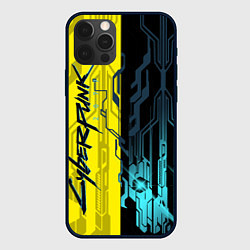 Чехол для iPhone 12 Pro CYBERPUNK 2077 Логотип, цвет: 3D-черный