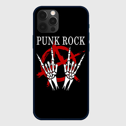 Чехол iPhone 12 Pro Punk Rock Панки Хой / 3D-Черный – фото 1