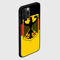 Чехол для iPhone 12 Pro Германия - Germany, цвет: 3D-черный — фото 2