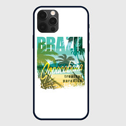 Чехол для iPhone 12 Pro Тропический Рай Бразилии, цвет: 3D-черный