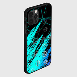 Чехол для iPhone 12 Pro NISSAN геометрия, цвет: 3D-черный — фото 2