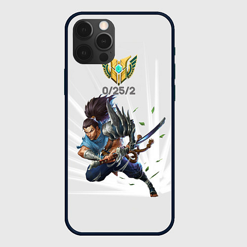 Чехол iPhone 12 Pro Yasuo Meme / 3D-Черный – фото 1