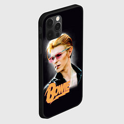 Чехол для iPhone 12 Pro David Bowie Smoking, цвет: 3D-черный — фото 2