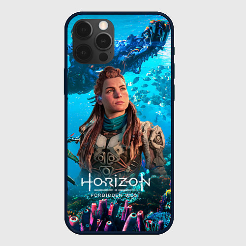 Чехол iPhone 12 Pro Элой Horizont Forbidden West / 3D-Черный – фото 1