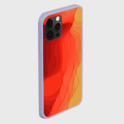 Чехол для iPhone 12 Pro Имитация песка, цвет: 3D-светло-сиреневый — фото 2