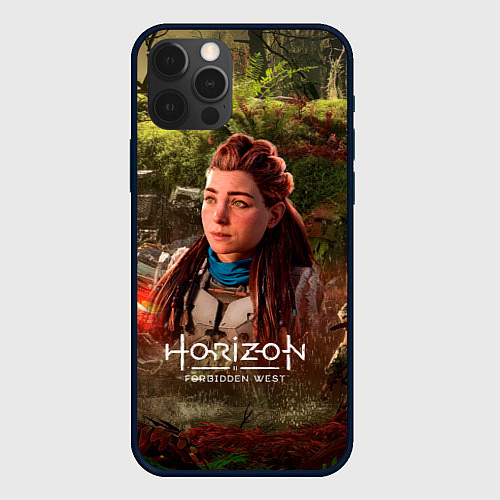 Чехол iPhone 12 Pro Horizon Forbidden West Aloy / 3D-Черный – фото 1