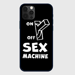 Чехол для iPhone 12 Pro SEX MACHINE Секс Машина, цвет: 3D-черный