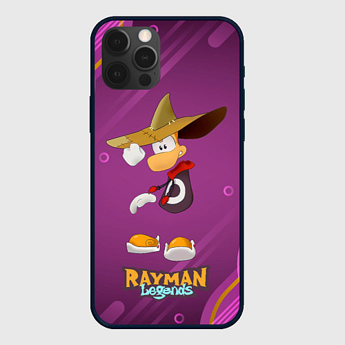 Чехол iPhone 12 Pro Rayman в шляпе Legends / 3D-Черный – фото 1