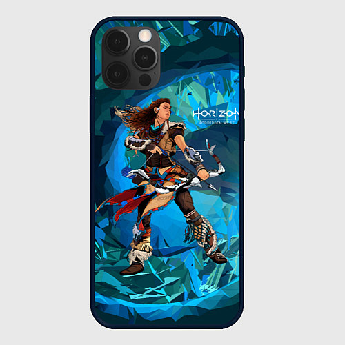 Чехол iPhone 12 Pro Horizon Aloy art / 3D-Черный – фото 1