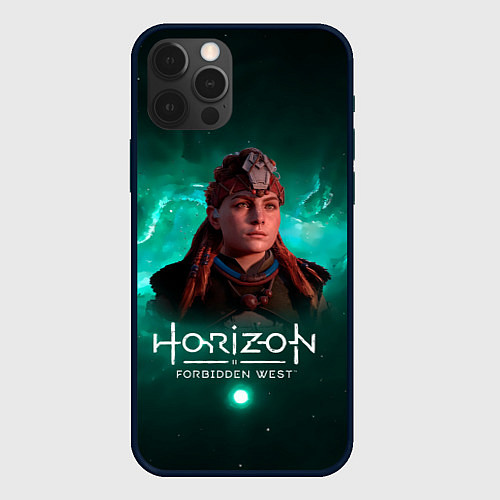 Чехол iPhone 12 Pro Aloy - Элой Horizon Forbidden West / 3D-Черный – фото 1