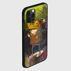 Чехол для iPhone 12 Pro Лягушка хулиган Frog hooligan, цвет: 3D-черный — фото 2