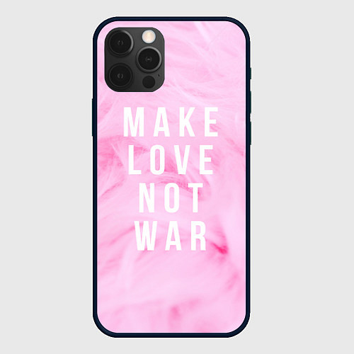 Чехол iPhone 12 Pro Make love not var / 3D-Черный – фото 1