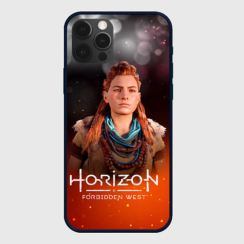 Чехол iPhone 12 Pro Horizon Fire Aloy / 3D-Черный – фото 1