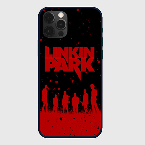 Чехол iPhone 12 Pro Linkin Park Линкин Парк / 3D-Черный – фото 1