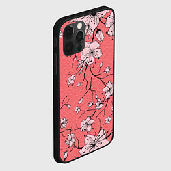 Чехол для iPhone 12 Pro Начало цветения, цвет: 3D-черный — фото 2