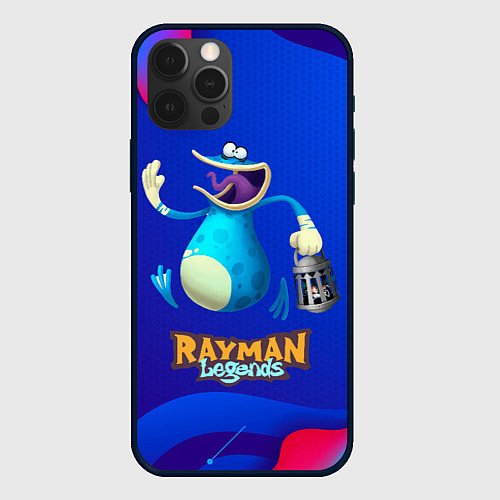 Чехол iPhone 12 Pro Синий globox Rayman / 3D-Черный – фото 1