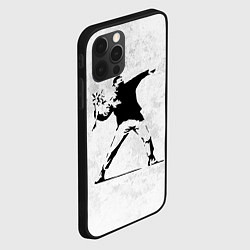 Чехол для iPhone 12 Pro BANKSY БУНТ RIOT БЭНКСИ, цвет: 3D-черный — фото 2