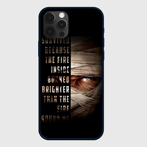 Чехол iPhone 12 Pro Fallout - Joshua Graham / 3D-Черный – фото 1