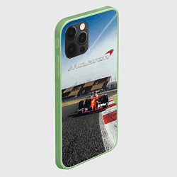 Чехол для iPhone 12 Pro McLaren F1 Racing Team, цвет: 3D-салатовый — фото 2