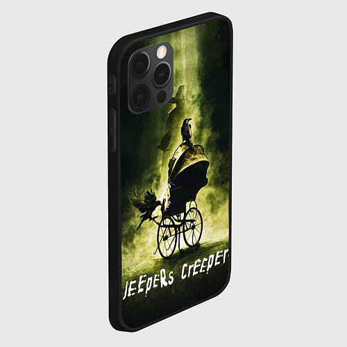 Чехол iPhone 12 Pro Poster Jeepers Creepers / 3D-Черный – фото 2