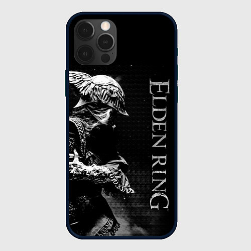 Чехол iPhone 12 Pro ВАЛЬКИРИЯ ЧБ ELDEN RING / 3D-Черный – фото 1