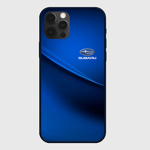 Чехол iPhone 12 Pro Subaru sport / 3D-Черный – фото 1