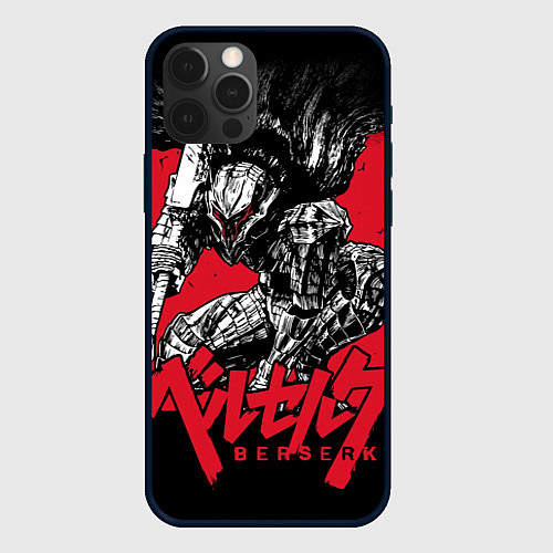 Чехол iPhone 12 Pro БЕРСЕРК В ДОСПЕХАХ / 3D-Черный – фото 1