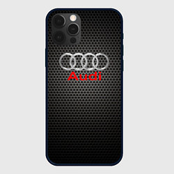 Чехол iPhone 12 Pro Audi карбон