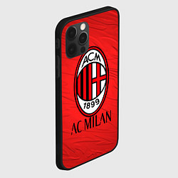 Чехол для iPhone 12 Pro Ac milan милан, цвет: 3D-черный — фото 2