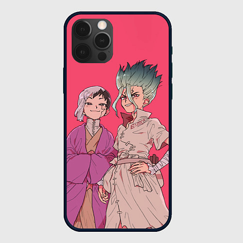 Чехол iPhone 12 Pro Ген и Сэнку / 3D-Черный – фото 1