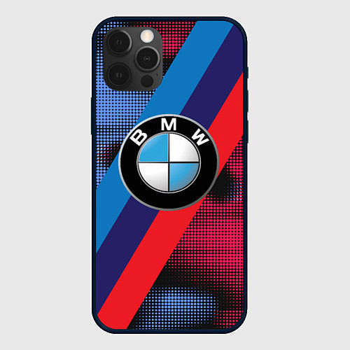 Чехол iPhone 12 Pro BMW Luxury / 3D-Черный – фото 1