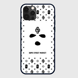 Чехол iPhone 12 Pro Узор White Phantom Ski Mask Dope Street Market