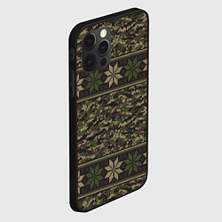 Чехол для iPhone 12 Pro Камуфляжный Свитер Алатырь, цвет: 3D-черный — фото 2