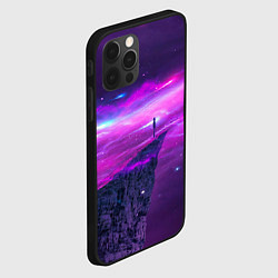 Чехол для iPhone 12 Pro Наедине со вселенной Alone with the universe, цвет: 3D-черный — фото 2
