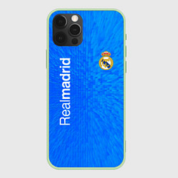 Чехол для iPhone 12 Pro Реал мадрид real madrid abstraction, цвет: 3D-салатовый